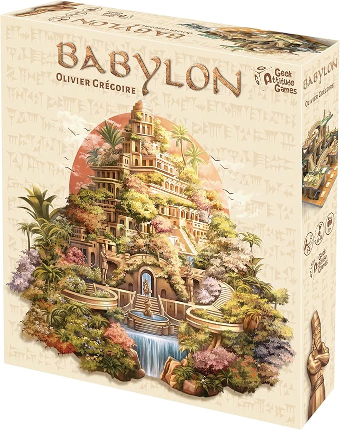 | Babylon | Family Strategy Board Game | 3D Tile Placement | 2 to 4 Players | 60 Minutes | Ages 8+