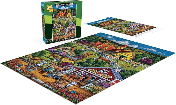 Buffalo Games - Eric Dowdle - Wildfire Ranch - 1000 Piece Jigsaw Puzzle for Adults - Challenging Puzzle Perfect for Game Nights - Finished Size is 26.75 x 19.75