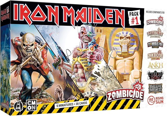 Zombicide Iron Maiden Character Pack #1 - Eddie Miniatures and Game Enhancements! Cooperative Strategy Board Game, Ages 14+, 1-6 Players, 60 Minute Playtime, Made by CMON
