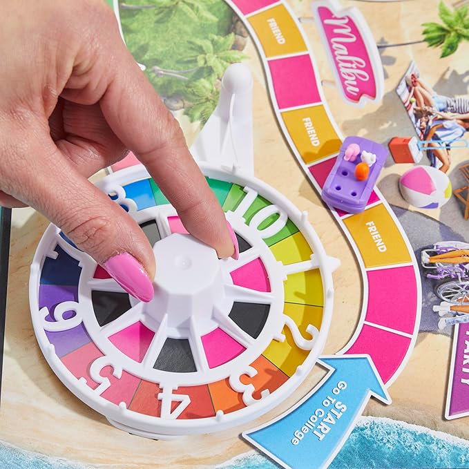 Hasbro Games The Game of Life: Barbie Edition Board Game | Ages 8+ | 2 to 4 Players | Fun Family Games for Kids and Adults | Kids Gifts (Amazon Exclusive)