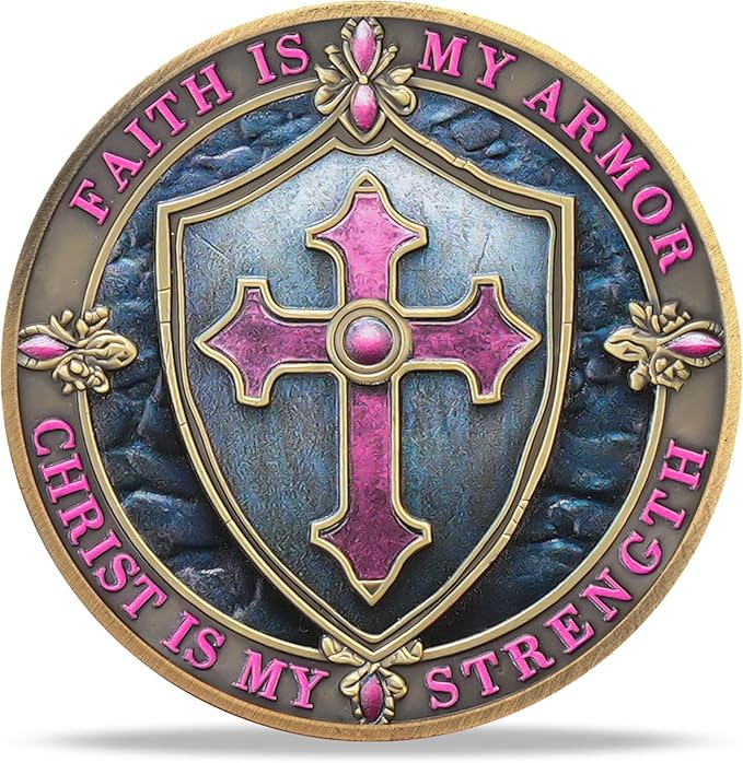 Beach Footprints Religious Coin – Inspirational Bible Verse Medallion for Faith-Based Gifts, Spiritual Encouragement for Men & Women