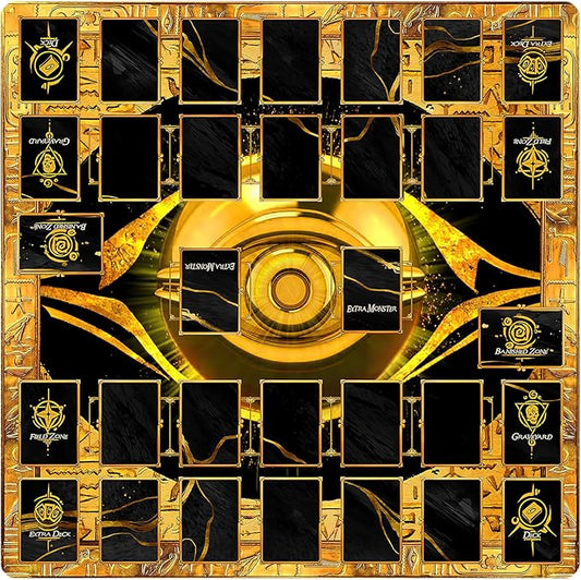 Card Rubber Mat - 2 Player, Square playmat for Gamer 60x60cm/23.6x23.6inch