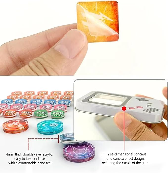 Playmat for Trading Card Game – 2-Player Trainer Mat with 37 Damage Counters and Professional Storage Bag