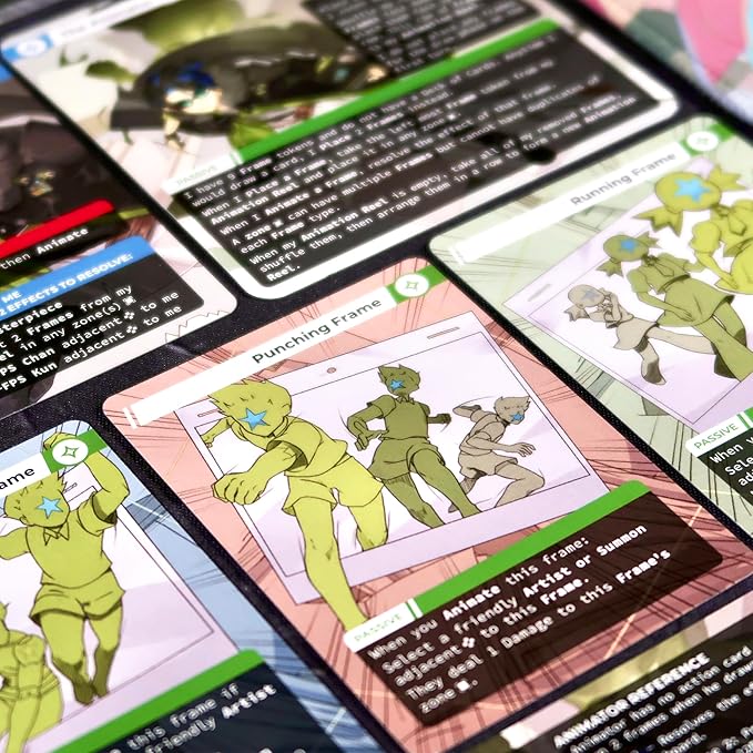 Re;ACT - The Arts of War - 1 vs 1 Anime Board Game, 15-30 Mins Playtime, Original Anime Manga IP Made in USA, Asymmetric Fighting Dueling Competitive Card Game, Play as Artists with Superpowers