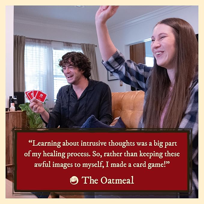 Exploding Kittens Horrible Therapist: Extra Horrible Edition 3-8 Players - Ages 17+ - 15 Minutes to Play - Comic Building Card Game - Ideal for Party, Family Game Night - White