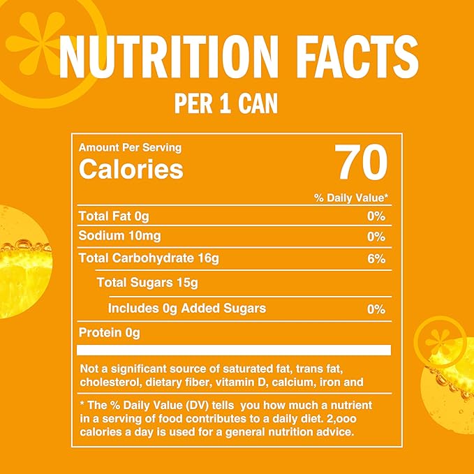 IZZE Sparkling Water Juice Beverage Blend, Pineapple, No Sugar Added, 8.4 FL OZ, 24 Cans