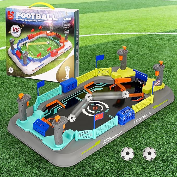 Mini Foosball Games for Kid Age 3-5 6-8, Soccer Board Games, Soccer Toys Indoor Game Room Birthday Party Gifts for 3 4 5 6 7 8 9 10 11 12 Years Old Boys Girls