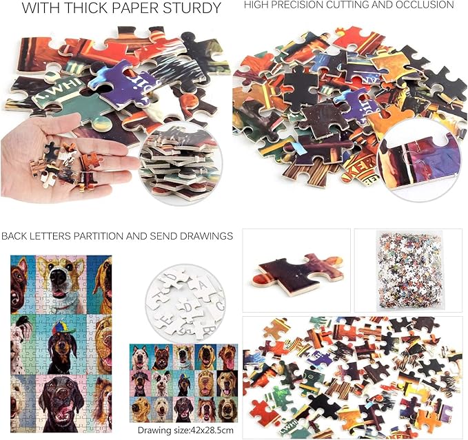 1000 Piece Jigsaw Puzzle for Adults (Dog Nose, 27.5 * 19.7 in)