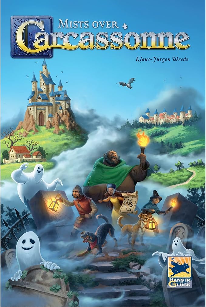 Mists Over Carcassonne Board Game | Territory Building Strategy Game | Cooperative Family Game for Kids and Adults | Ages 8+ | 2-6 Players | Average Playtime 45 Minutes | Made by Z-Man Games