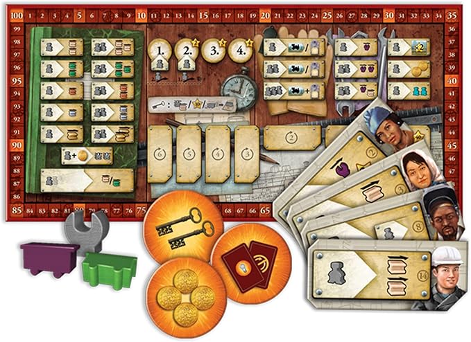 Z-Man Games Ultimate Railroads Board Game | Worker Placement Strategy Game | Train Route-Building Game for Adults and Kids | Ages 12+ | 1-4 Players | Average Playtime 90-120 Minutes