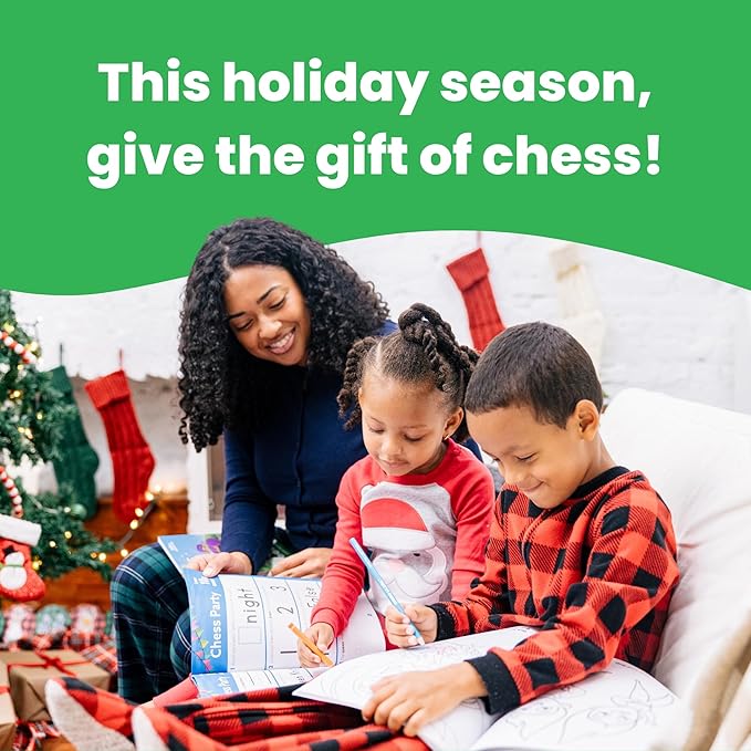 Kids Chess Set (Level 2 Strategy Expansion) Chess for Kids, Chess Game Toddlers, Learning Games for Kids, Boys & Girls Ages 3-103, No Stress Chess Game, Chess for Beginners