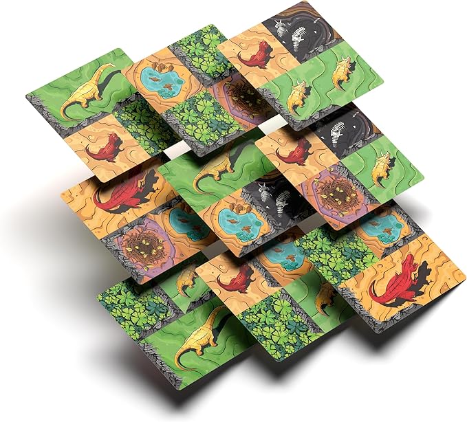 Chomp Board Game - Tile Laying Game - 1 Minute to Teach - 1 to 4 Players - 20 Minute Play Time (Chomp Base Game)