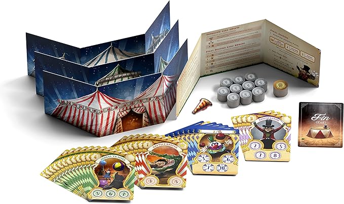 Big Top - Fast Paced Auction Game - 3 to 4 Players - 40 Minutes Play Time (Big Top (Base Game))