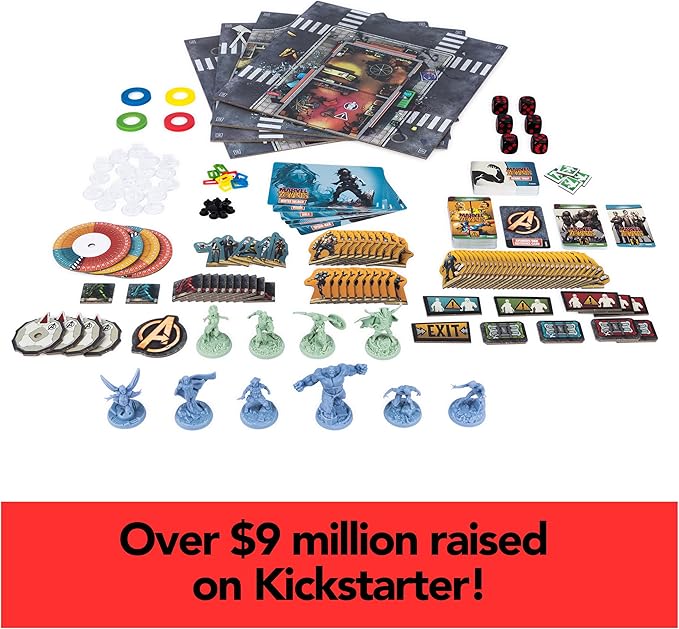 Spin Master Games, Marvel Zombies: Heroes’ Resistance, A Zombicide Game, Collectible Marvel Figurines, for Fans of Marvel Rivals & Action Movie Toys, 1-4 Players, for Adults & Teens Ages 14 & Up