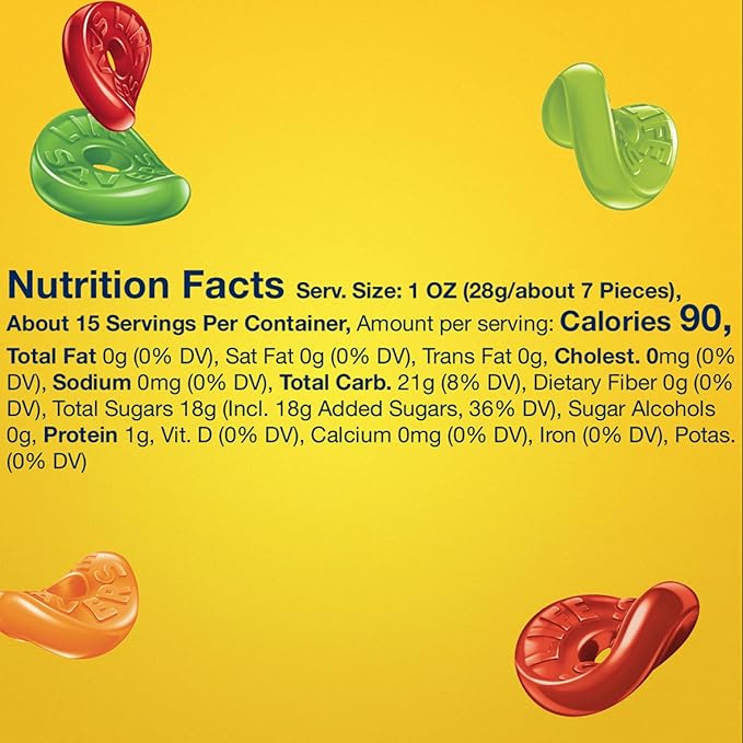 LIFE SAVERS 5 Flavors Gummy Candy, 3.22 oz Bag (Pack of 12)