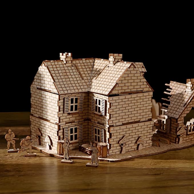 3D Wooden Puzzles War Zone 1942: Lane Warfare Model Kits, Brainteaser and Puzzle for Christmas/Birthday,Gifts for Adults and Teens to Build Combination