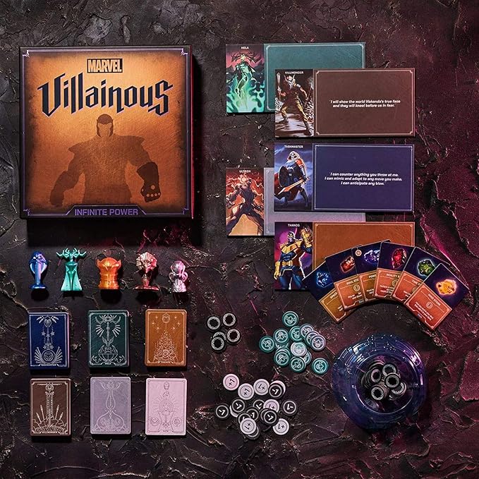Ravensburger Marvel Villainous: Infinite Power Strategy Board Game - Engaging Brain Teaser for Ages 12 & Up | Unique Marvel Characters | Adjustable Difficulty | Great for Marvel Fans