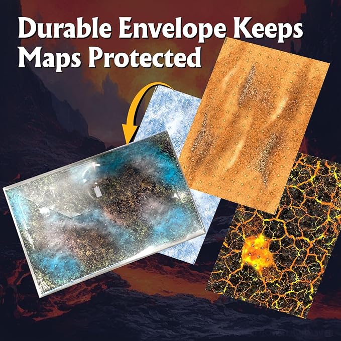 Arcknight The Textures Pack 2 Roleplaying Battlemaps; 16 Modular RPG Maps in 8 Double-Sided Pages, 1" Square Grid, Modular & Versatile Design for Tabletop Gaming - for Dungeons & Dragons & Pathfinder