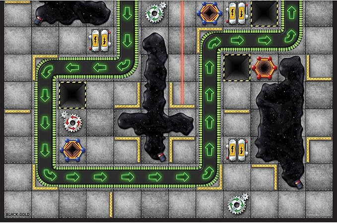 Renegade Game Studios: Robo Rally - Thrills & Spills Expansion - Strategy Programmed Movement Board Game, Racetrack, New Grids, Ages 12+, 2-6 Players