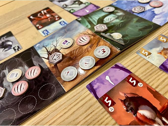 Lone Wolves - Trick-Taking Area Control Board Game, Head-to-Head Dueling Card Game, Ages 14+, 2 Players, 15+ Minutes