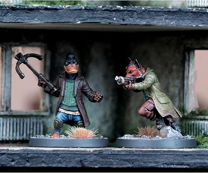 Free League: Mutant Year Zero: Zone Wars - Core Set -Boxed Miniatures Wargame, Tabletop Skirmish Mayhem, Everything Needs: RPG Book, Mat, Dice & More