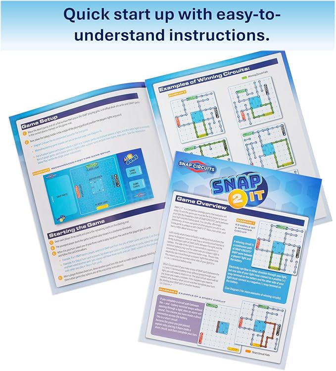 Snap Circuits SNAP 2 IT® Board Game – Family Game Night, Games, Kids Game, SNAP CIRCUITS® STEM Board Game, Game for Kids 7 and up.