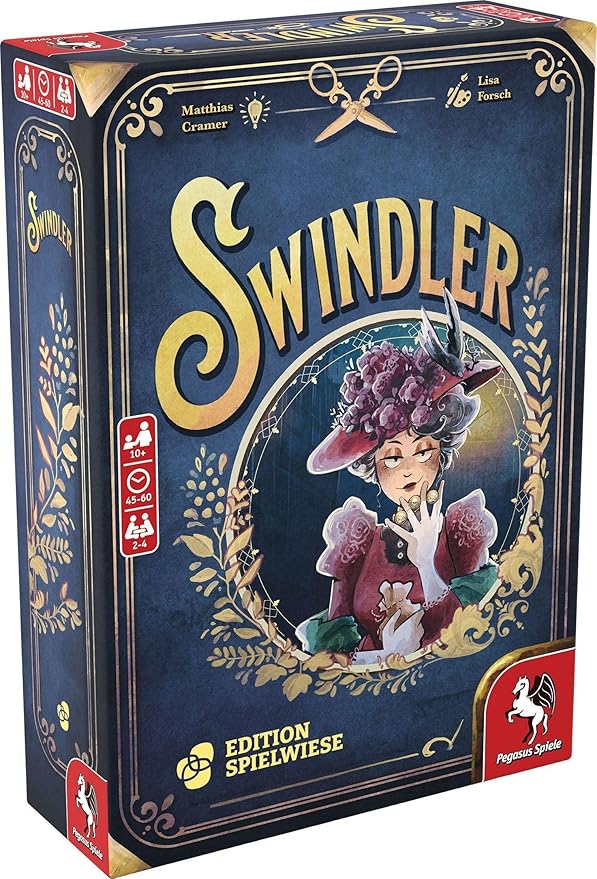 Swindler – Board Game by Pegasus Spiele - 2-4 Players – 45-60 Minutes of Gameplay – Games for Game Night – Teens and Adults Ages 14+ - English Version