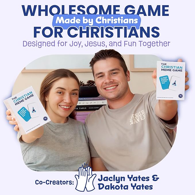 for Family Fun– Clean, Hilarious Bible Game with 75 Memes & 360 Faith-Based Captions – Family Meme Game, Christian Gift for Teens & Adults 10+, & Youth Group Bible Card Game