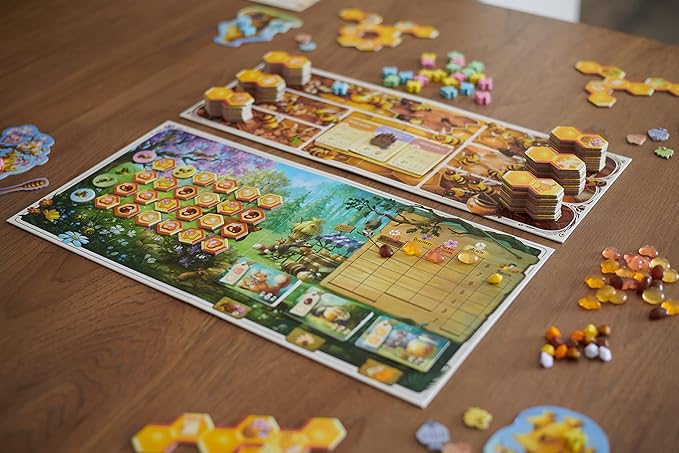Goliath Honey Buzz Board Game - Tile Placement Strategy Game Wooden Components, 1-4 Players, Ages 10 and Up