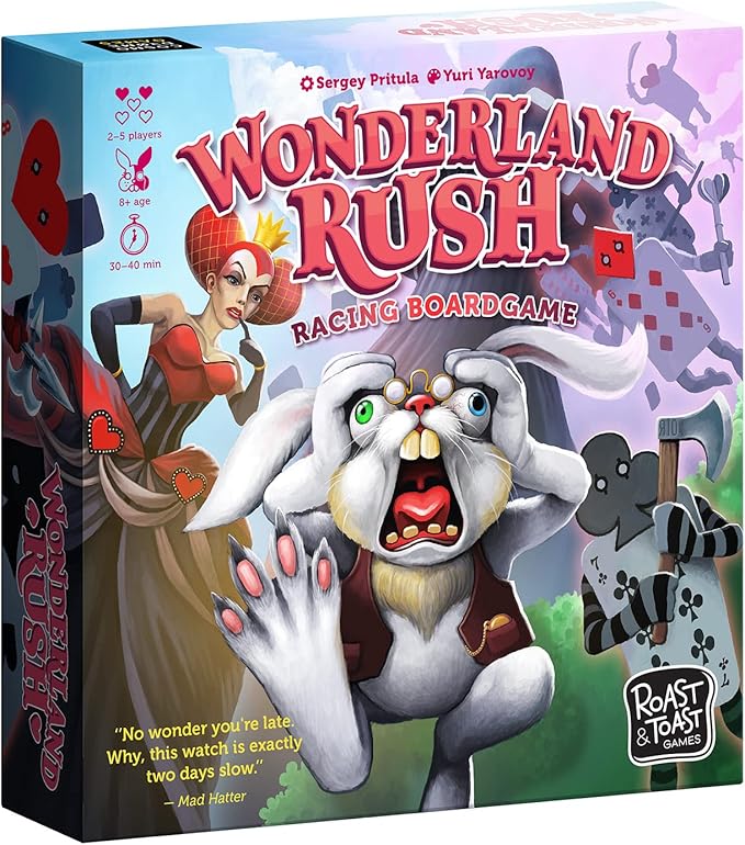 Wonderland Rush | Family Board Game | Board Game for Adults and Children | Adventure Board Game | Ages 8+ | for 2 to 4 Players | Average Playtime 30 Minutes