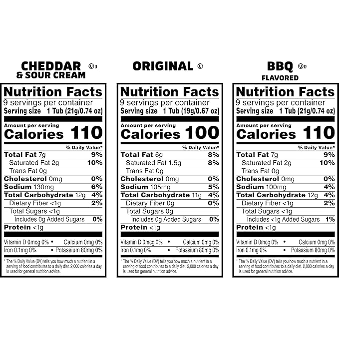 Pringles Potato Crisps Chips, Lunch Snacks, On-the-Go Snacks, Snack Stacks, Variety Pack, 19.36oz Box (27 Cups)