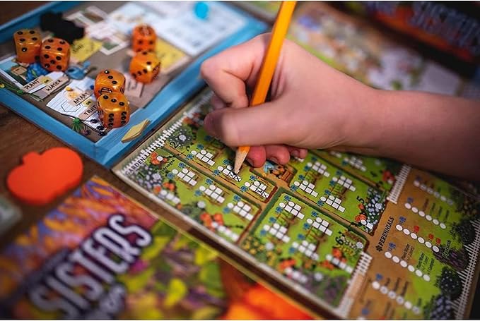 Three Sisters , A Strategic Roll and Write Board Game About Gardening - 25th Century Games