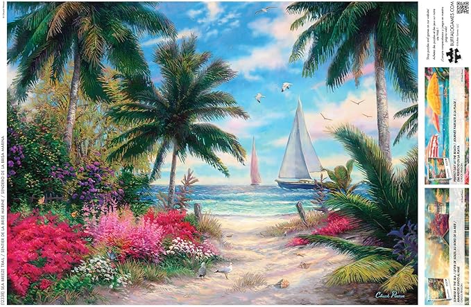 Buffalo Games - Chuck Pinson - Sea Breeze Trail - 1000 Piece Jigsaw Puzzle for Adults - Challenging Puzzle Perfect for Game Nights - Finished Size is 26.75 x 19.75