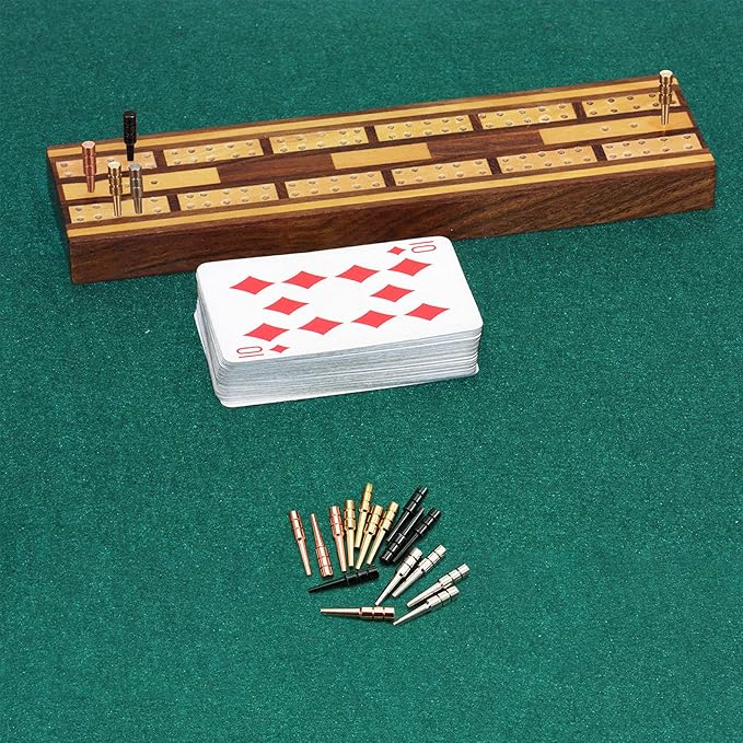 Leitee 96 Pieces Metal Cribbage Board Pegs Fit 1/8 Holes Cribbage Pins with a Tapered Design for Family and Friend Traditional Board Game, 4 Colors