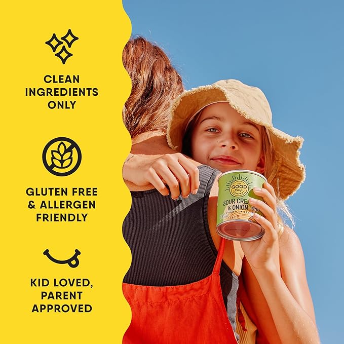 The Good Crisp Company, Good Crisps Minis (Variety Pack, 1.6 Ounce, Pack of 8) Contains: 4 Original and 4 Sour Cream & Onion