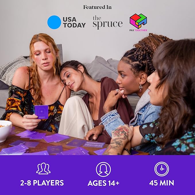 Sparks - A Conversation Game Inspired by The Stars | 2-8 Players, Conversation Cards for Couples, Friends, Family - Card Games for Couples and Adults