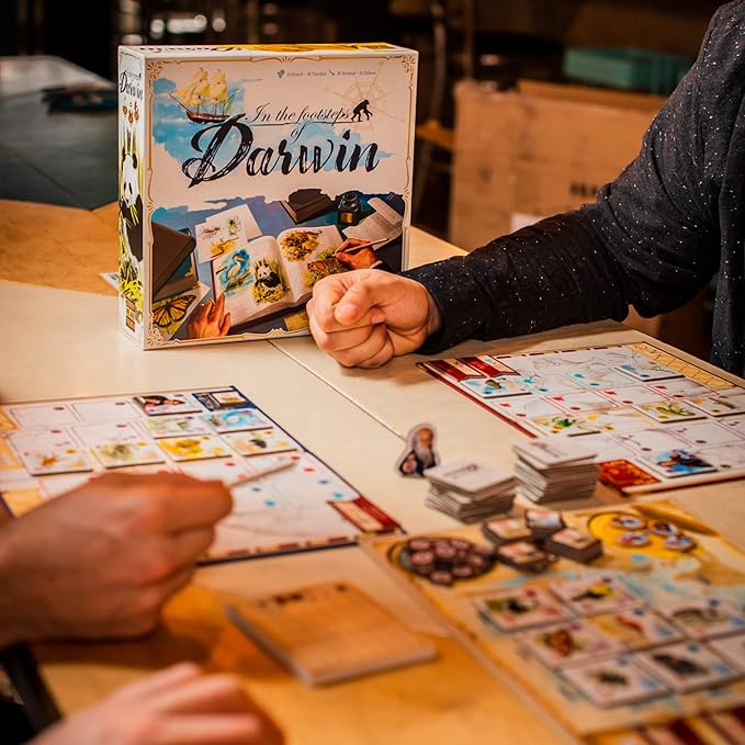 in The Footsteps of Darwin | Mensa Select Winner | Tile Laying Board Game | Ages 8+ | 2 to 5 Players | 30 Minutes