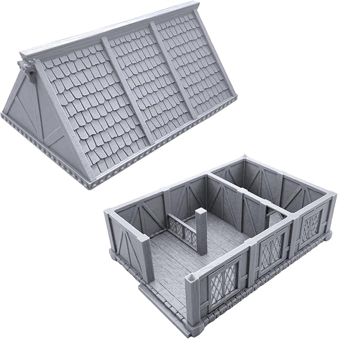 Ulvheim Merchant House - Stable by Terrain4Print, 3D Printed Tabletop RPG Scenery and Wargame Terrain for 28mm Miniatures