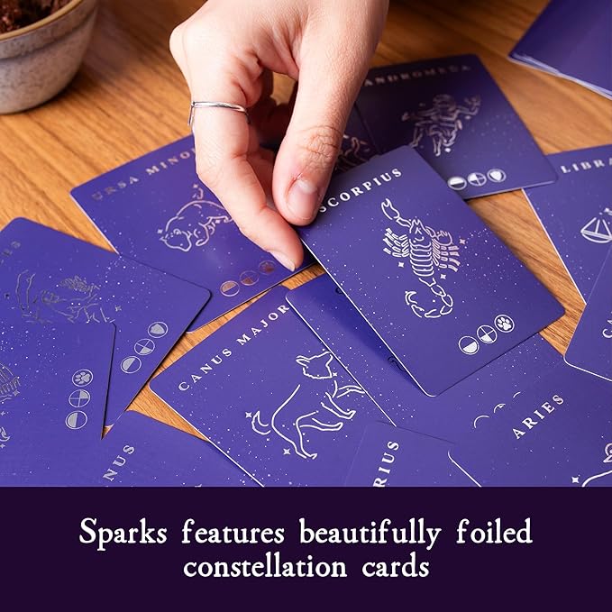 Sparks - A Conversation Game Inspired by The Stars | 2-8 Players, Conversation Cards for Couples, Friends, Family - Card Games for Couples and Adults