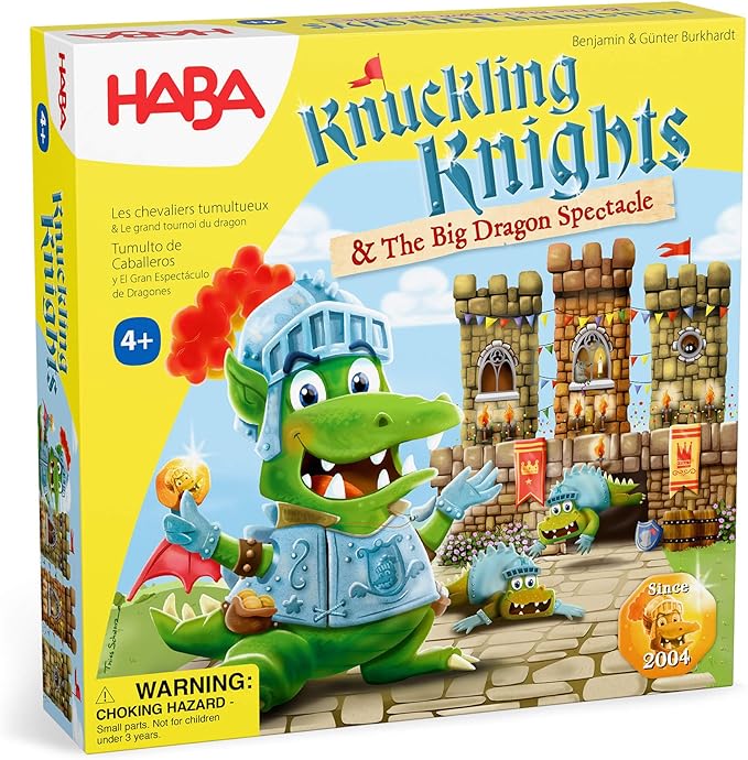 HABA Knuckling Knights: A New Twist on The HABA Games Classic, Strategy Board Games for Family Night and Fun Board Games for Knight & Castle Fans