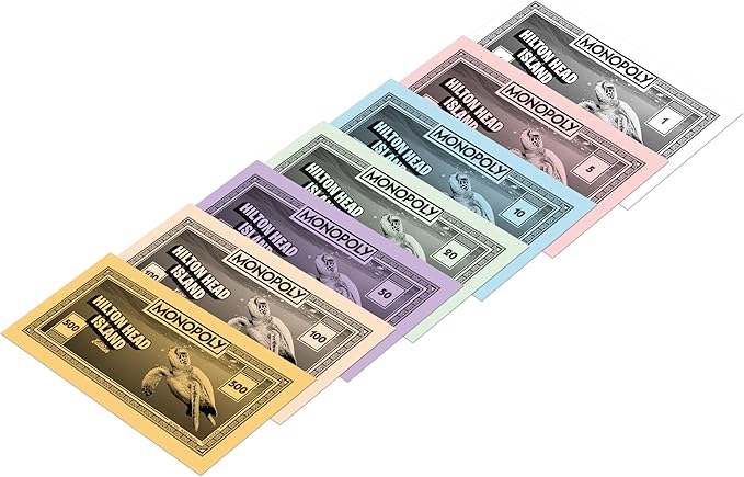 Monopoly Board Game – Hilton Head, SC Edition: 2-6 Players Family Board Games for Kids and Adults, Board Games for Kids 8 and Up, Great for Game Night