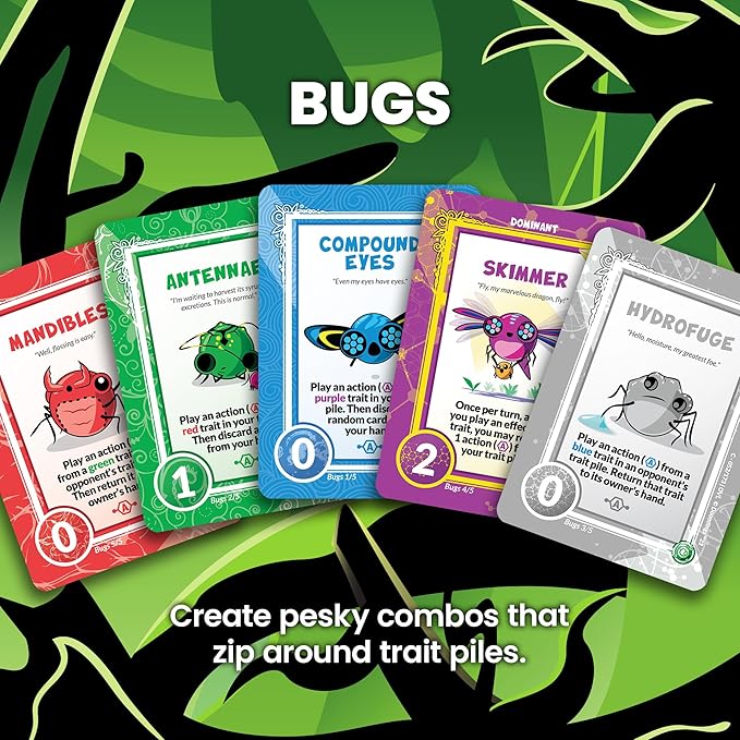 Doomlings Overlush - Mystery Expansion Card Game - 4X Booster Packs (60 Total Gameplay Cards, Including 4X Rare Holofoil Collectibles) | Family, Kids and Adult TCG Party Game | 2-6 Players | Ages 8+