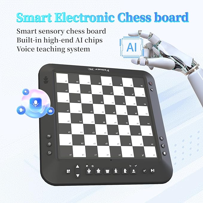 Electronic Chess Set, Computer Chess Game, Board Game, Chess Set Board Game, Electronic Chess Set Game, Chess Sets Games Lovers, for Beginners Great Partner