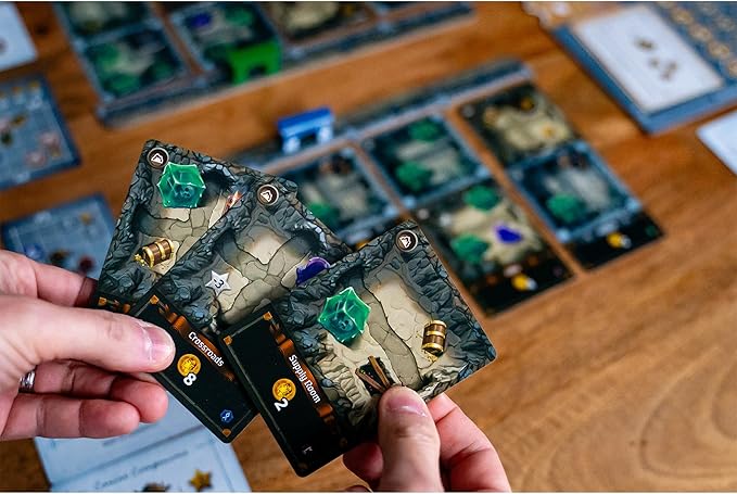 Stonespine Architects | Strategy Board Game | Card-Drafting Dungeon Design | Competitive Tableau Builder | World of Ulos | Ages 10+ | Family Game for 1-5 Players | 45-60 Minutes