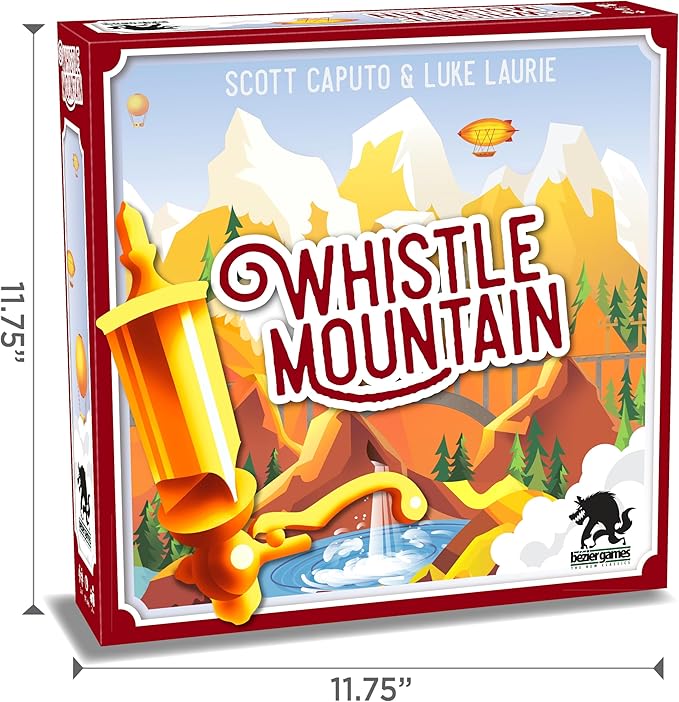 Whistle Mountain, Strategic Board Game, Tile Laying, Worker Placement Game Fun Game for Adults