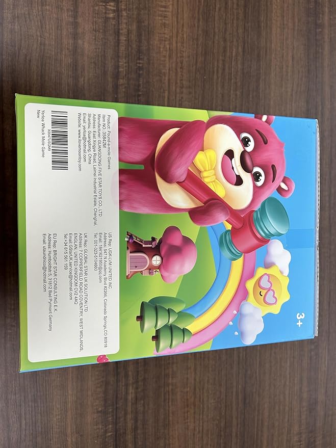 Yerloa Whack Game for Toddlers 2 3 4 5 Year Old Boy Girl Kids Easter Birthday Gift, Toys for Ages 2-4 4-6 Learning Interactive Educational Cause and Effect Toys with 2 Hammers, Music & Light