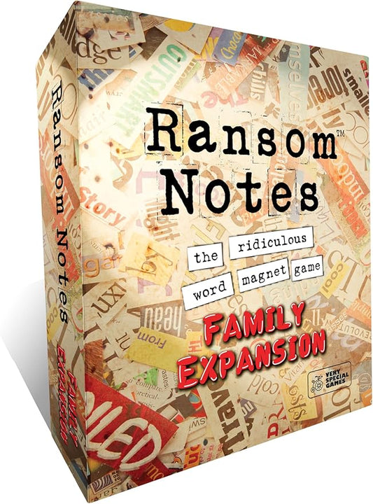 Ransom Notes Expansion Pack, Family Edition - The Ridiculous Word Magnet Party Game, 3+ Players