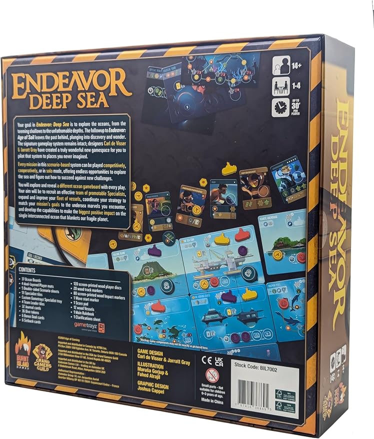 Burnt Island Games Endeavor Deep Sea – Exploration Strategy Board Game Underwater Adventure - 2025 Kennerspiel des Jahres Nominee - for 1 to 4 Players Ages 14+