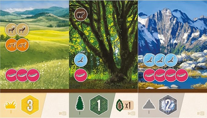 AEG & Flatout Games | Cascadia:Rolling Rivers Roll & Write Puzzly Dice Game | Explore The Pacific Northwest, Build Ecosystems | Ages 10+ | 1-4 Players