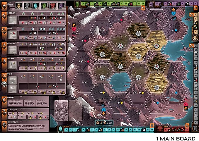 Renegade Game Studios Circadians: Chaos Order - Strategy Boardgame, Ages 14+, 2-5 Players, 120-240 Min